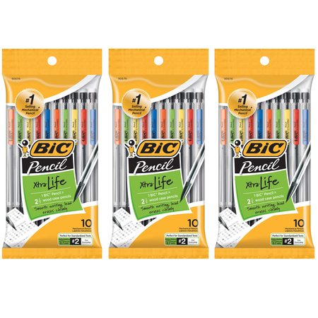 BIC Mechanical Pencils, 0.7mm, 10 Per Pack, PK3 MPP101